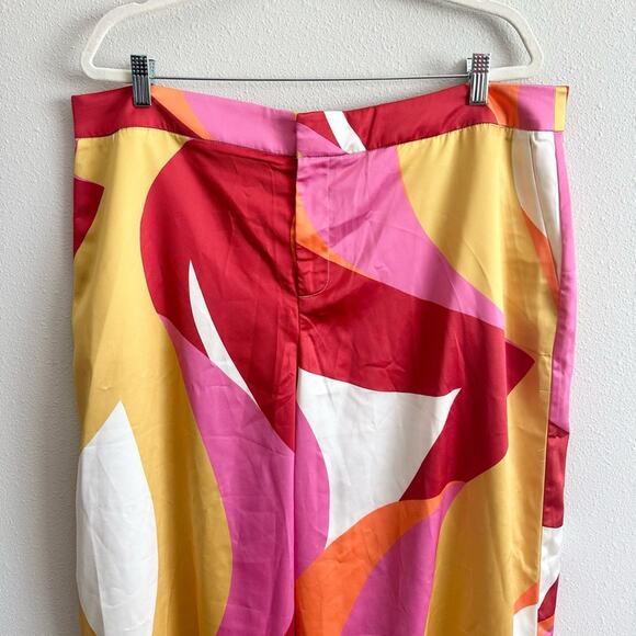 NEW Eloquii Printed Wide Leg Pant in Graphic Swirl Size 16 - Picture 5 of 12